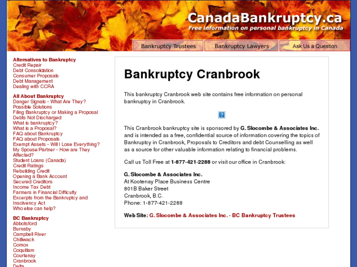 www.bankruptcycranbrook.net