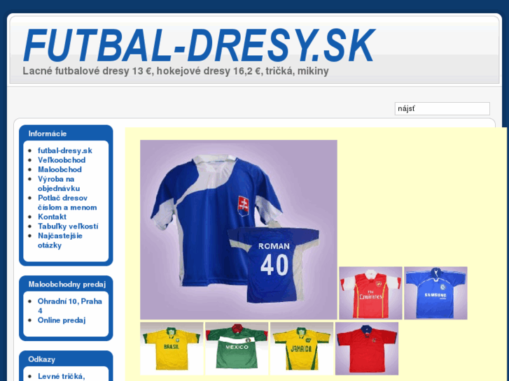 www.futbal-dresy.sk