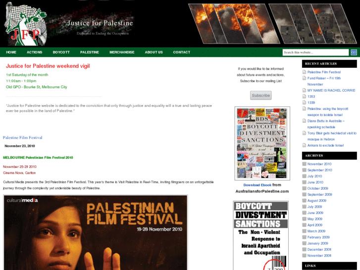 www.justiceforpalestine.org