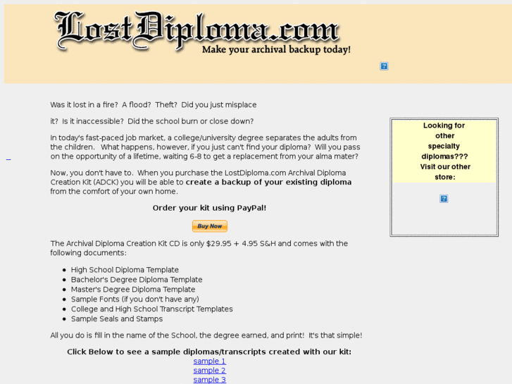 www.lostdiploma.com