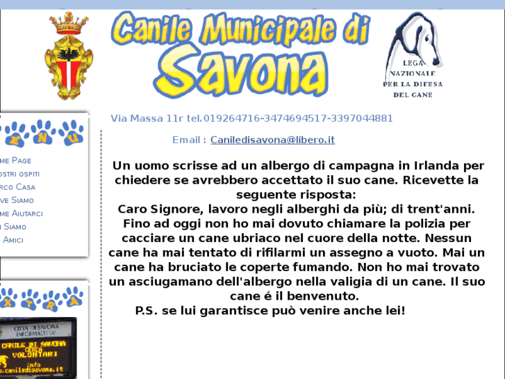 www.caniledisavona.it