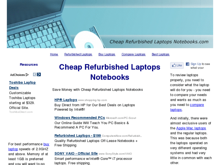 www.cheaprefurbishedlaptopsnotebooks.com