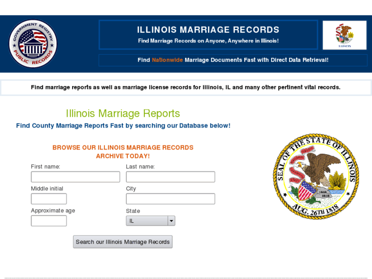 www.illinoismarriagerecords.org