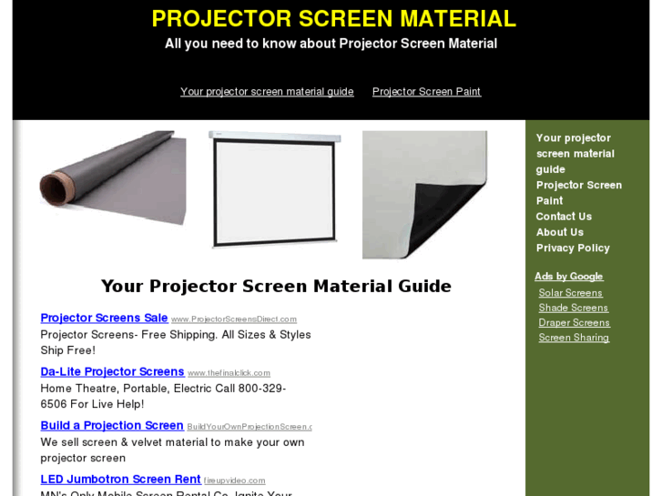 www.projector-screenmaterial.com