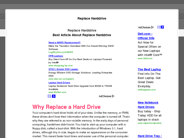 www.replaceharddrive.org