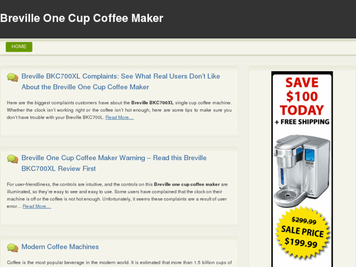 www.brevilleonecupcoffeemaker.com