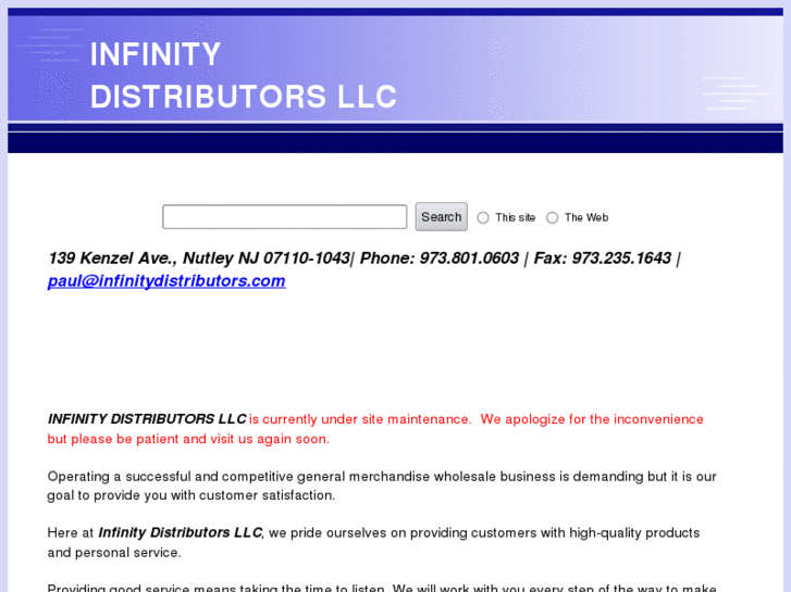 www.infinitydistributors.com