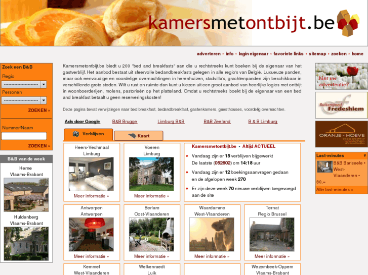 www.kamersmetontbijt.be