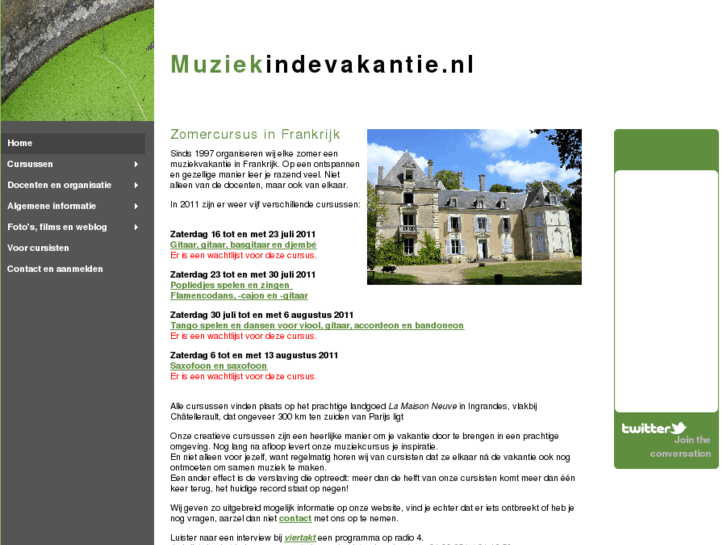 www.muziekindevakantie.nl