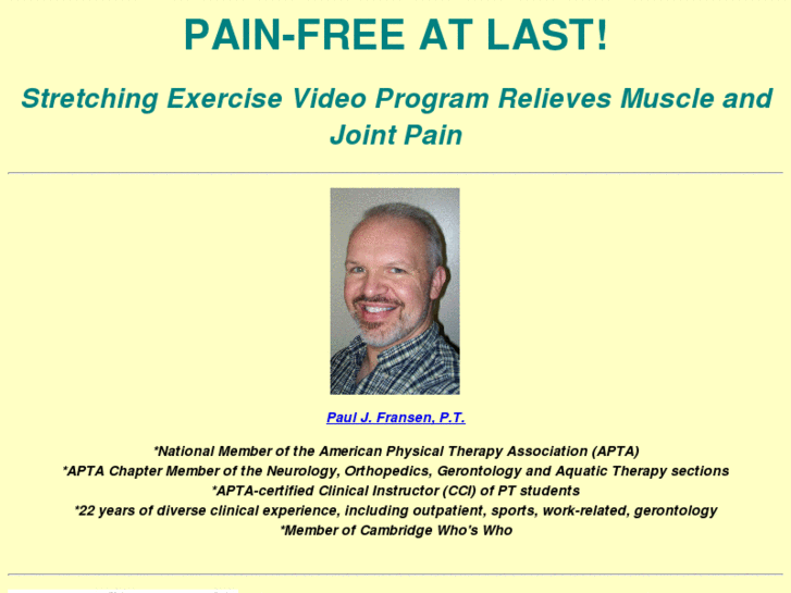 www.painfreeatlast.org