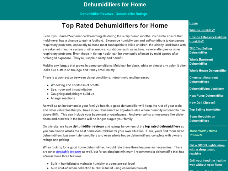 www.dehumidifiershome.com