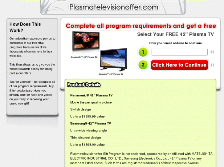 www.plasmatelevisionoffer.com