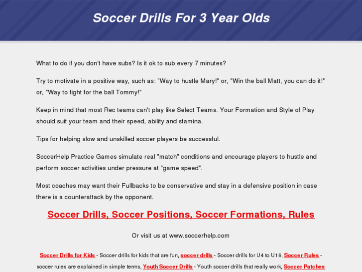 www.soccerdrillsfor3yearolds.com