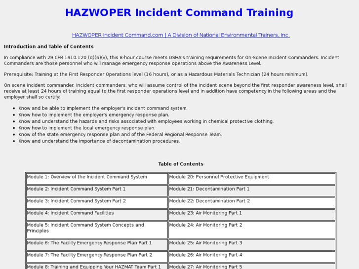 www.hazwoperincidentcommand.com