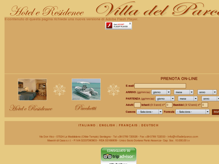 www.hotelvilladelparcolamaddalena.com