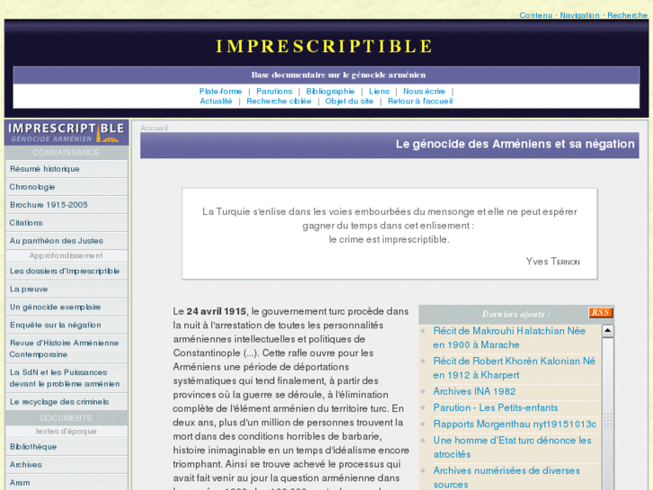 www.imprescriptible.fr