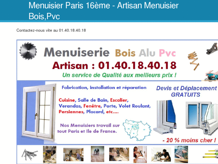 www.menuisierparis16eme.com