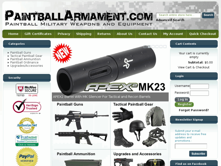 www.paintballarms.com