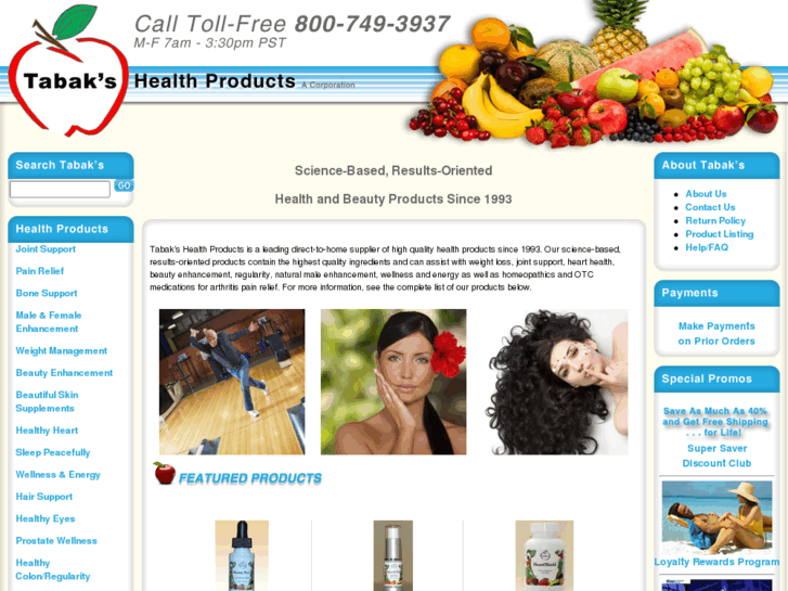 www.tabakshealthproduct.com