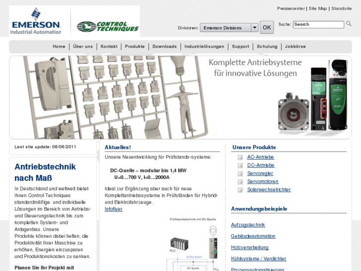 www.controltechniques.de