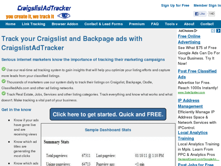 www.craigslistadtracker.com