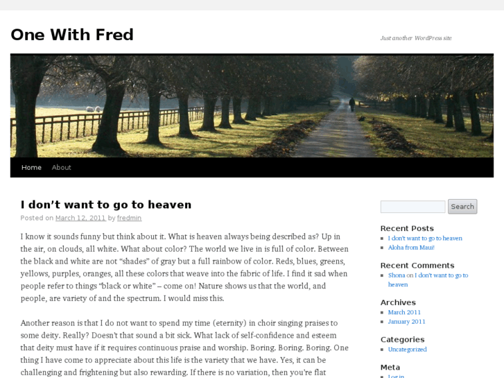 www.onewithfred.org