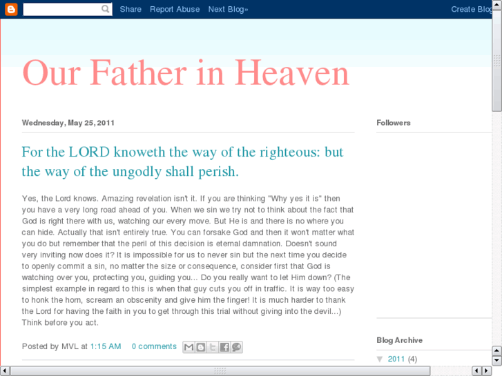 www.ourfatherinheaven.org