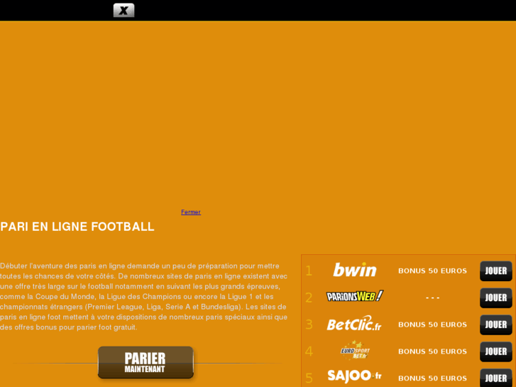 www.parienlignefootball.com