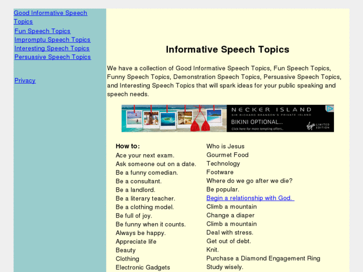 www.goodinformativespeechtopics.com