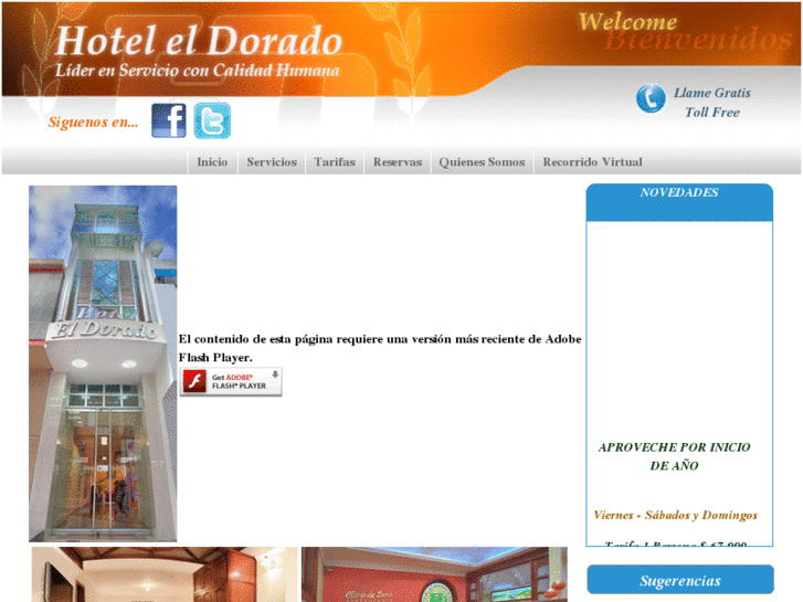www.hoteleldoradopasto.com