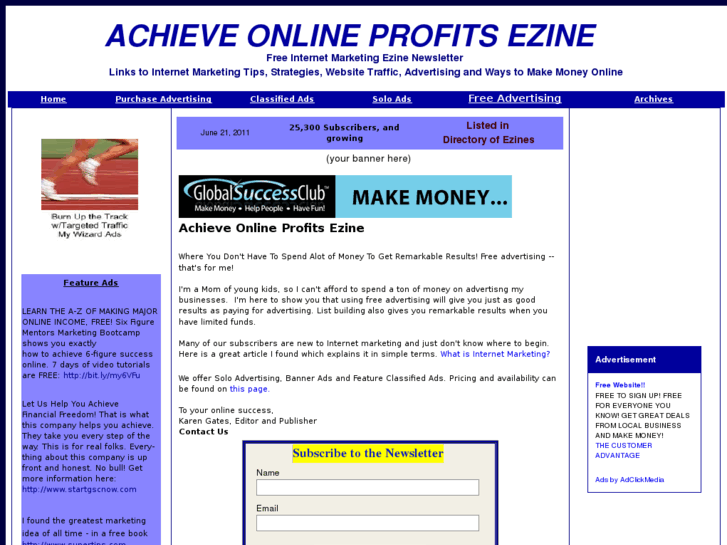 www.achieveonlineprofits.com