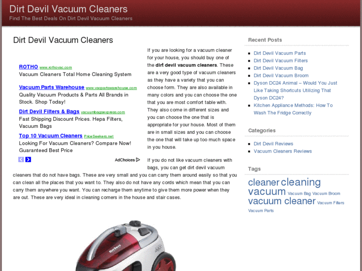 www.dirtdevilvacuumcleanersinc.com