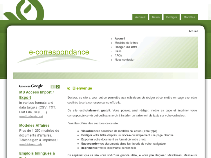 www.e-correspondance.com