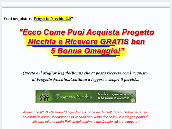 www.progettonicchia.it