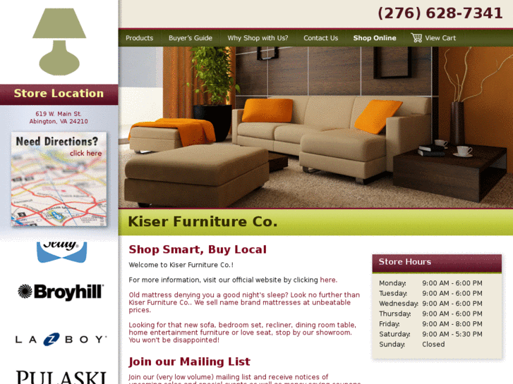 www.shopkiserfurniture.com