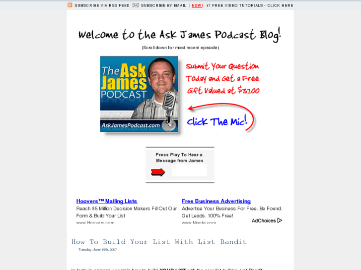 www.askjamespodcast.com