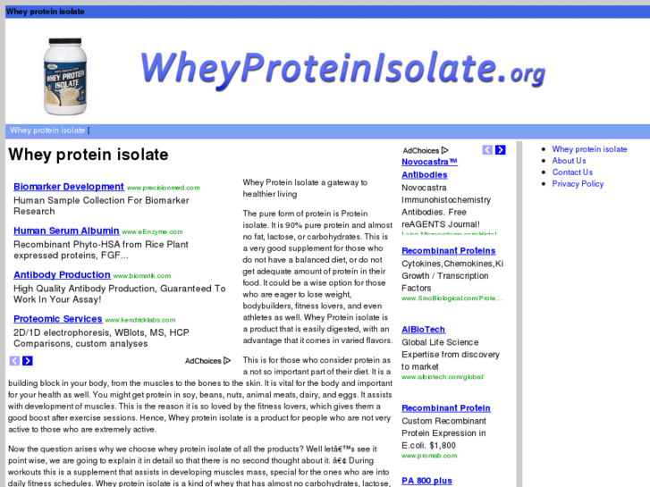 www.wheyproteinisolate.org