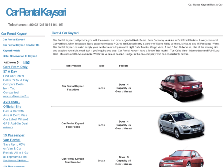 www.carrentalkayseri.com