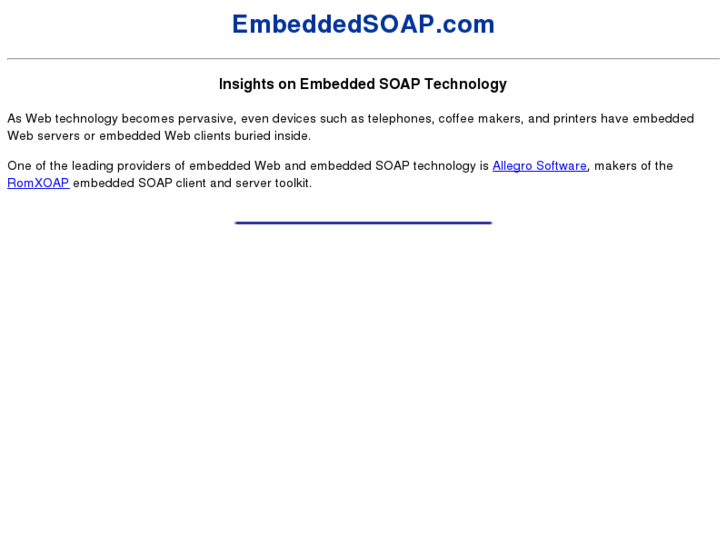 www.embeddedsoap.com