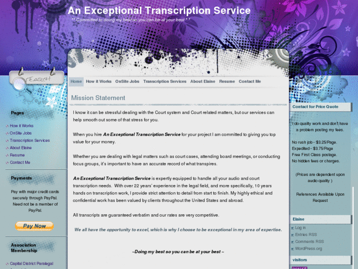 www.anexceptionaltranscriptionservice.com