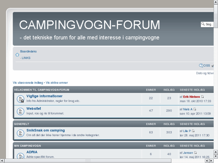 www.campingvogn-forum.dk