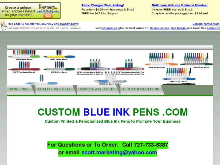 www.customblueinkpens.com