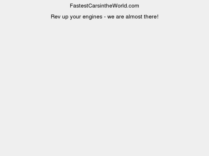 www.fastestcarsintheworld.com