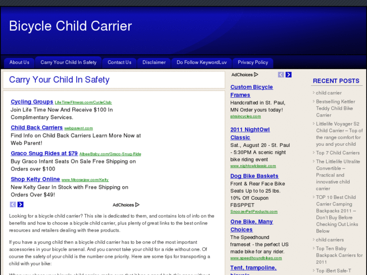 www.bicyclechildcarrier.org