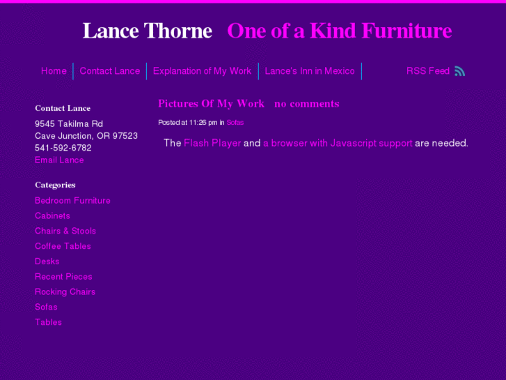 www.lancethorneoneofakindfurniture.com