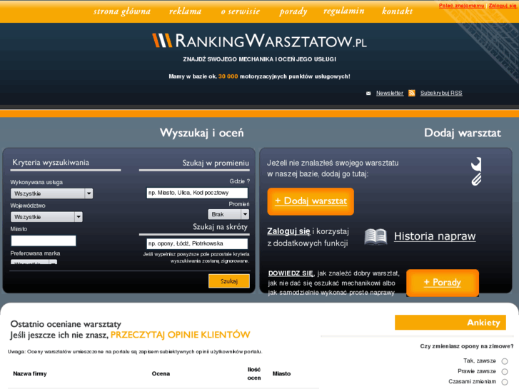 www.rankingwarsztatow.pl