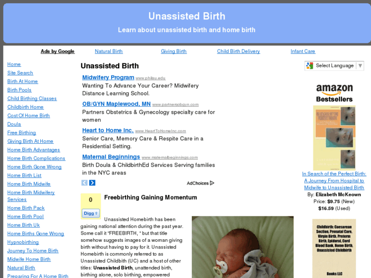 www.unassistedbirth.info