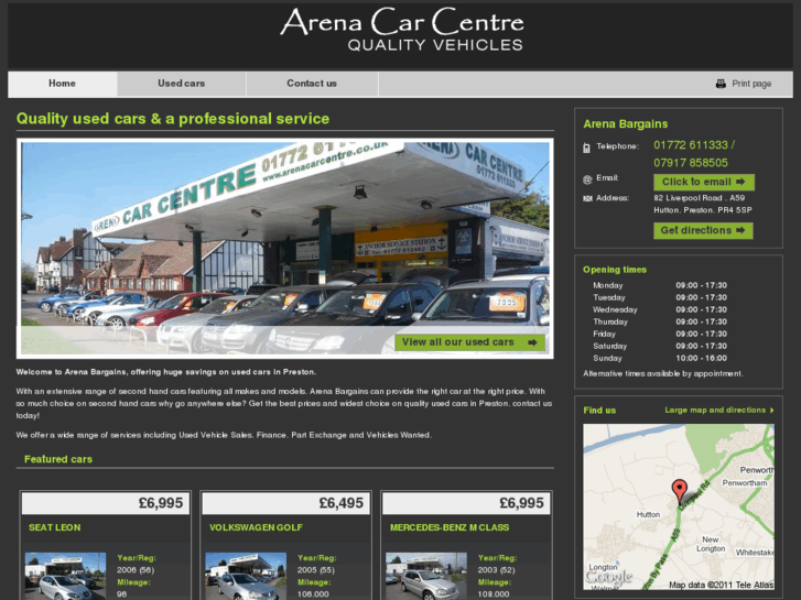 www.arena-carcentre.co.uk