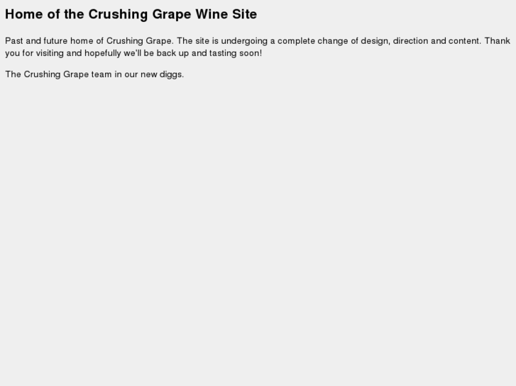 www.crushinggrape.com