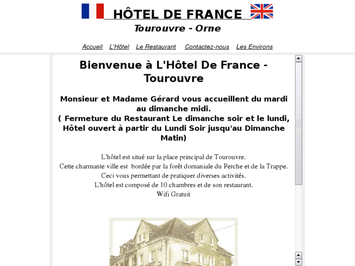 www.hoteldefrance-tourouvre.com